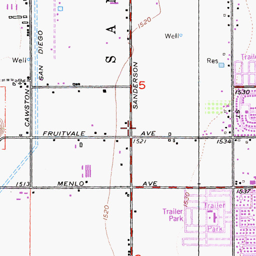 Topographic Map of Cornerstone Christian Assembly Church, CA