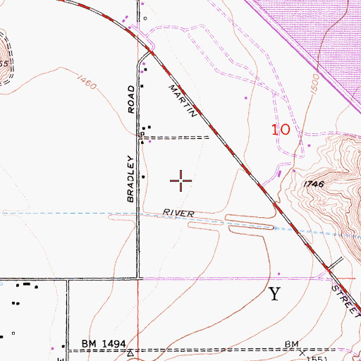 Topographic Map of McCanna Ranch, CA