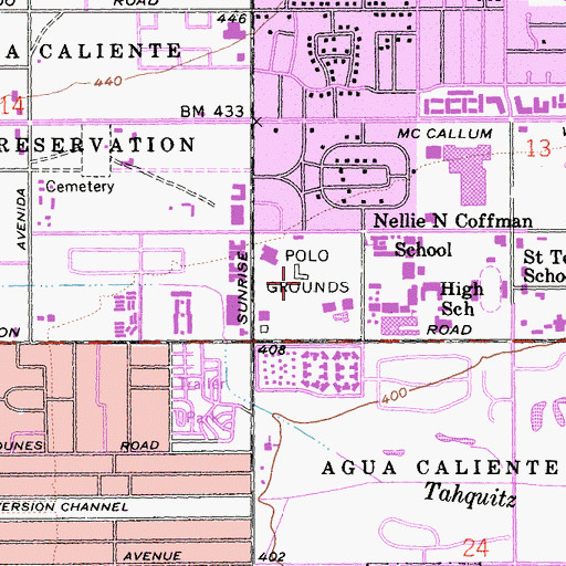 Topographic Map of Sunrise Plaza, CA