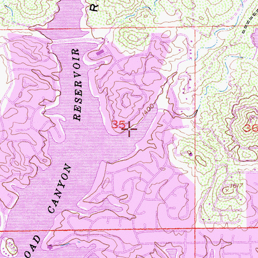 Topographic Map of Bass Cove, CA
