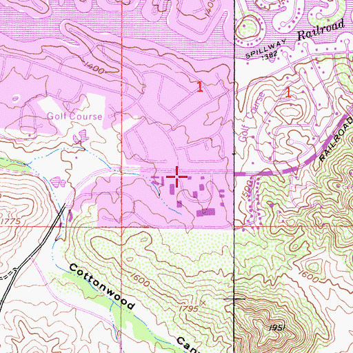 Topographic Map of Canyon Lake Branch Riverside City and County Public Library, CA