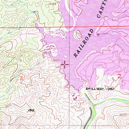 Topographic Map of Holiday Bay, CA