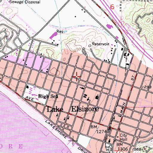 Topographic Map of Independent Church, CA