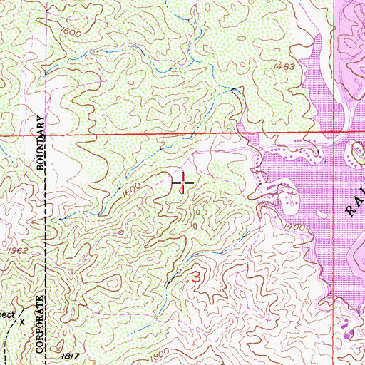 Topographic Map of Tuscany Hills Community Park, CA