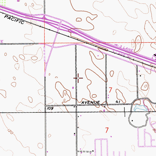 Topographic Map of Desert Christian Academy, CA