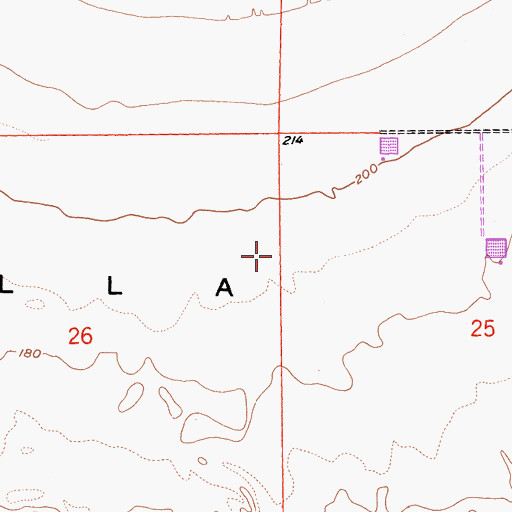 Topographic Map of Coachella Valley Fringe-Toed Lizard Preserve, CA