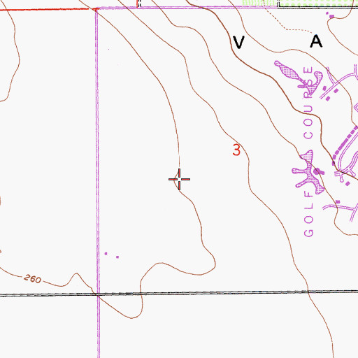 Topographic Map of Desert Falls Country Club, CA