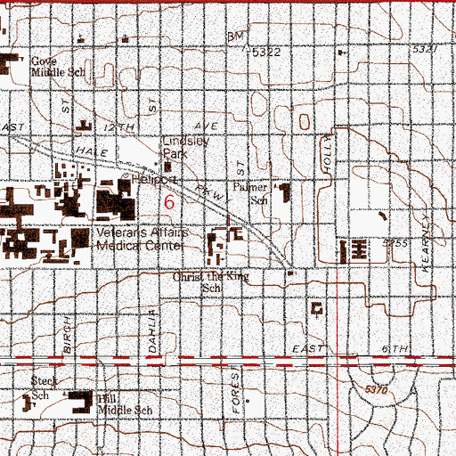 Topographic Map of Grace School (historical), CO
