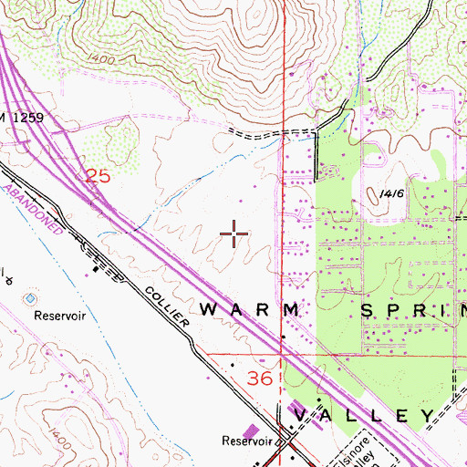 Topographic Map of Temescal Canyon High School, CA