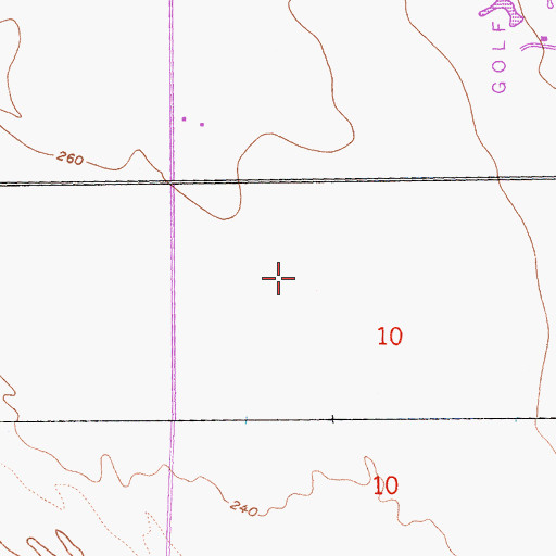 Topographic Map of The Lakes Country Club, CA