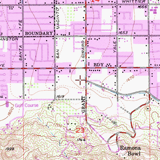 Topographic Map of Dwelling Place Family Church, CA