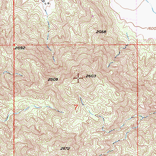 Topographic Map of Rawson Mountains, CA
