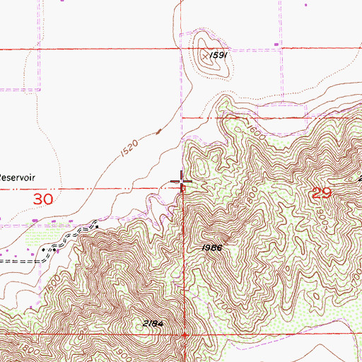 Topographic Map of Robert M Matts Soil Conservation Checking Station, CA