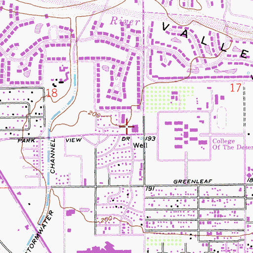 Topographic Map of The Church of Jesus Christ of Latter Day Saints, CA