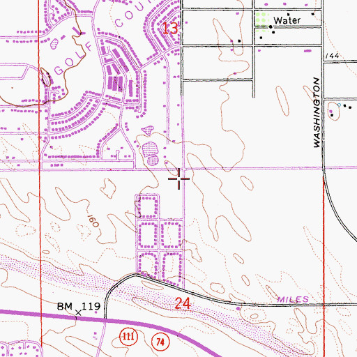 Topographic Map of Gerald R Ford Elementary School, CA