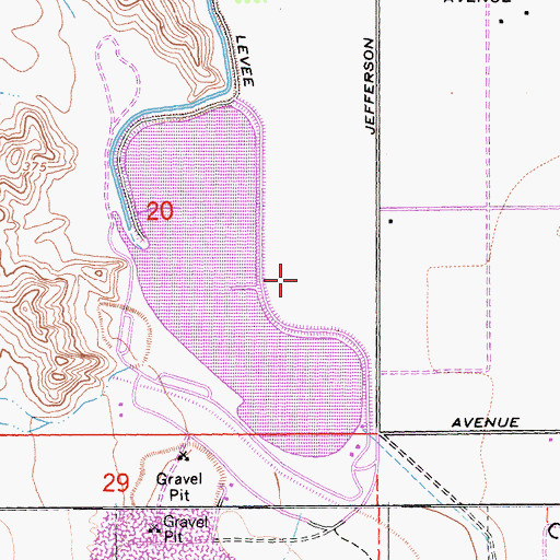 Topographic Map of Jack Nicklaus Private Golf Course, CA