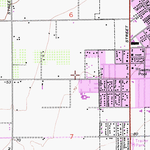 Topographic Map of Bagdouma Park, CA