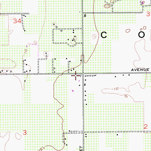 Topographic Map of The Church of Jesus Christ of Latter Day Saints, CA