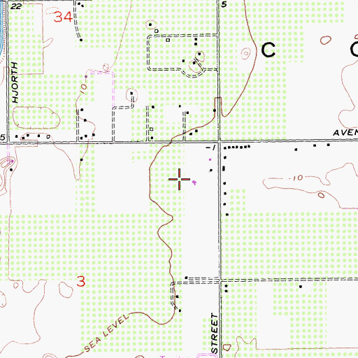 Topographic Map of Empire Polo Club, CA