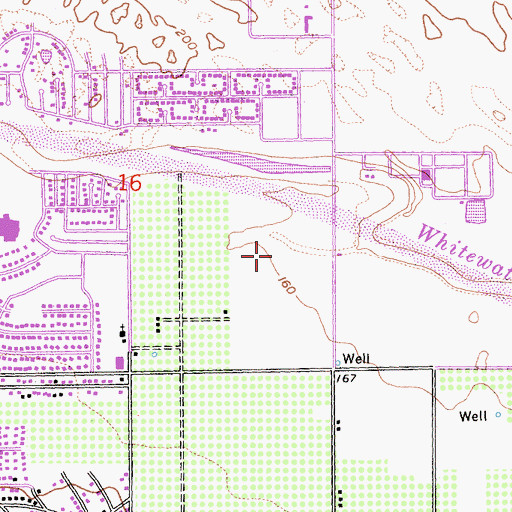 Topographic Map of Palm Desert High School, CA