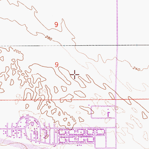Topographic Map of Palm Desert Post Office, CA