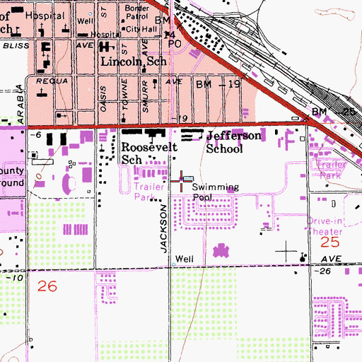Topographic Map of South Jackson Park, CA
