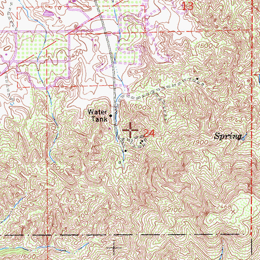 Topographic Map of Emerson Wildlife Preserve, CA