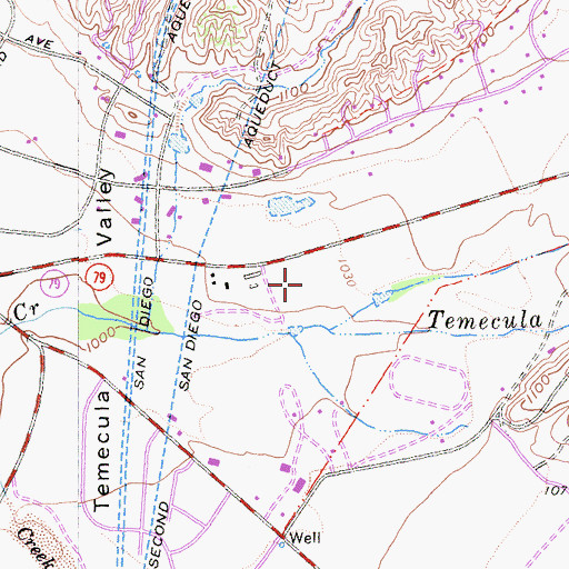 Topographic Map of John Magee Park, CA