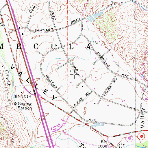 Topographic Map of Los Ranchitos, CA