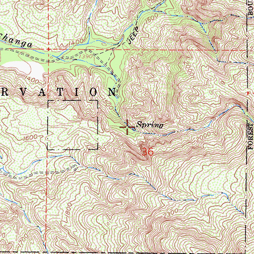 Topographic Map of Pechanga Hot Springs, CA