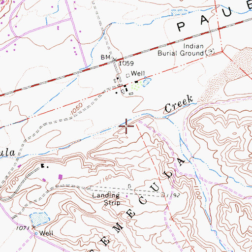 Topographic Map of Red Hawk Elementary School, CA