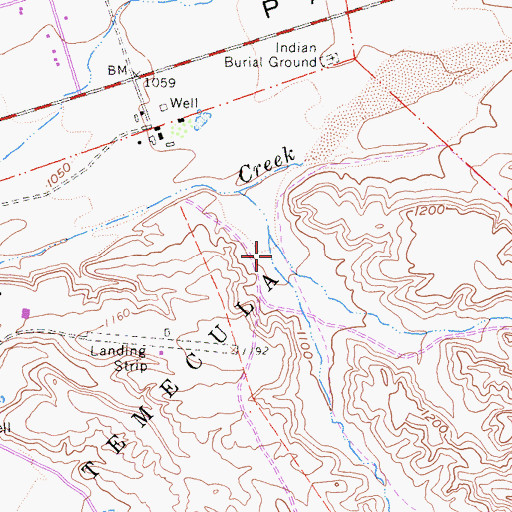 Topographic Map of Red Hawk Golf Club, CA