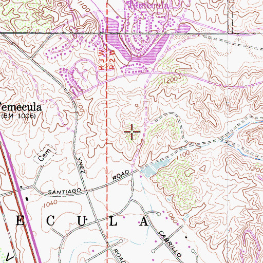 Topographic Map of Windsor Crest, CA