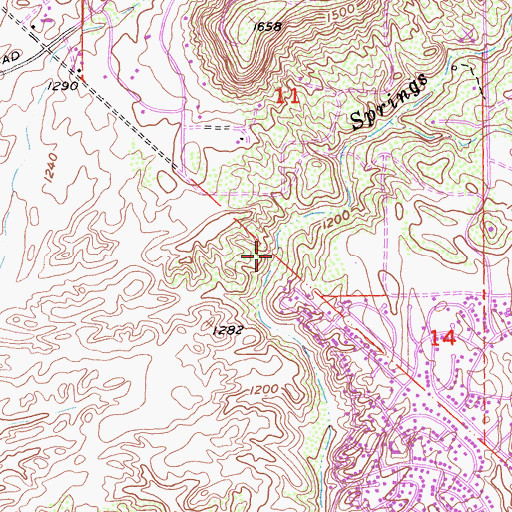 Topographic Map of Park E, CA