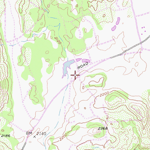 Topographic Map of Santa Rosa South, CA