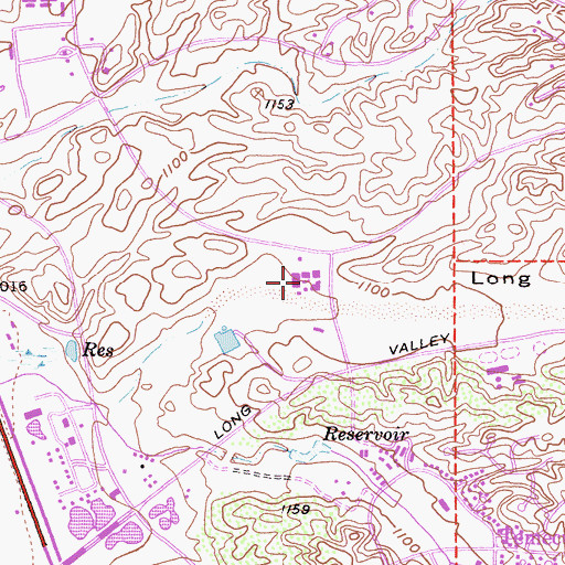 Topographic Map of Temecula Middle School, CA