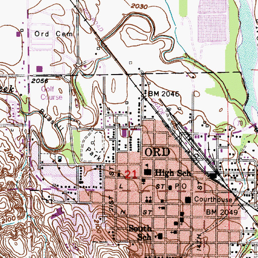 Topographic Map of Our Lady of Perpetual Help Church, NE