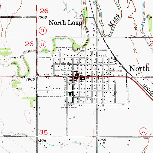 Topographic Map of Seventh Day Baptist Church, NE