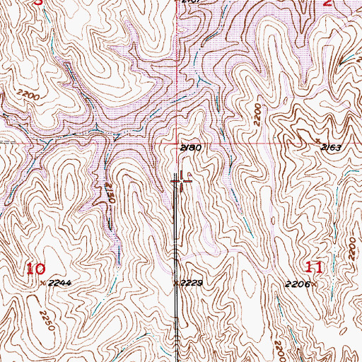 Topographic Map of Redwood Area Campground, NE
