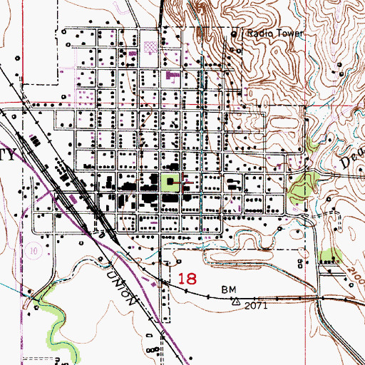 Topographic Map of Loup City Medical Clinic, NE