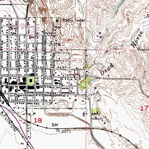 Topographic Map of Immanuel Lutheran Church, NE