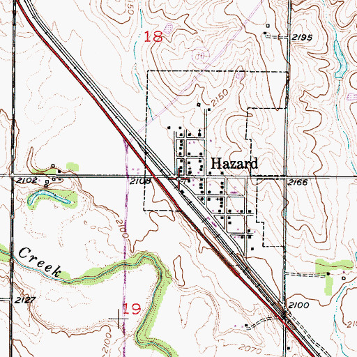 Topographic Map of Saint Gabriel Catholic Church, NE