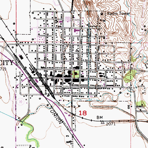 Topographic Map of Sherman County Sheriff's Office, NE