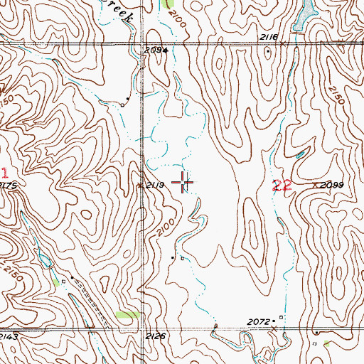 Topographic Map of Township of Bristol, NE