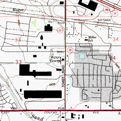 Topographic Map of Victory Grange, CO