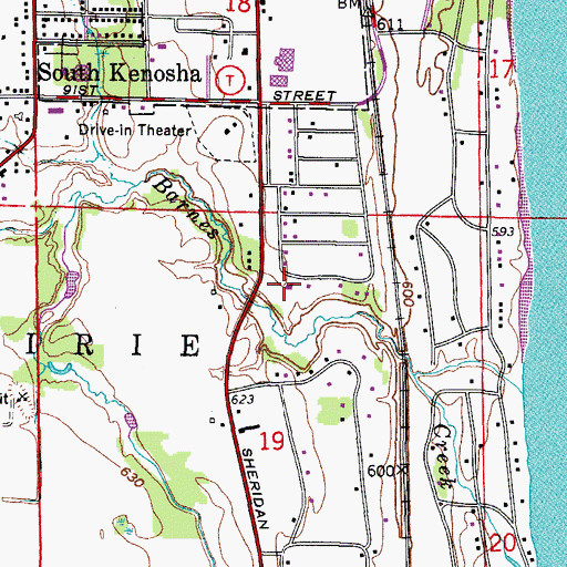 Topographic Map of Apostolic Faith Church, WI