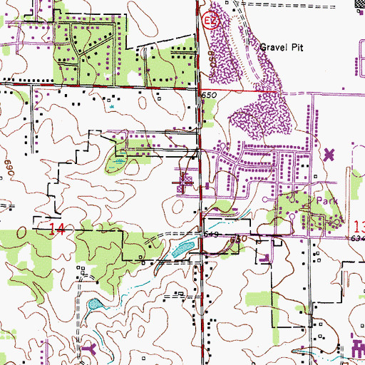 Topographic Map of Jeffery Elementary School, WI