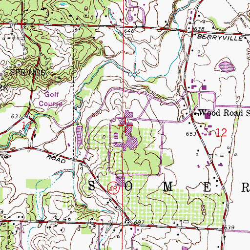 Topographic Map of Mollnaro Hall, WI