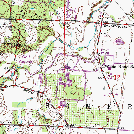 Topographic Map of Parkside Union, WI