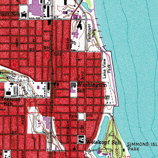 Topographic Map of Remnant Church of God, WI